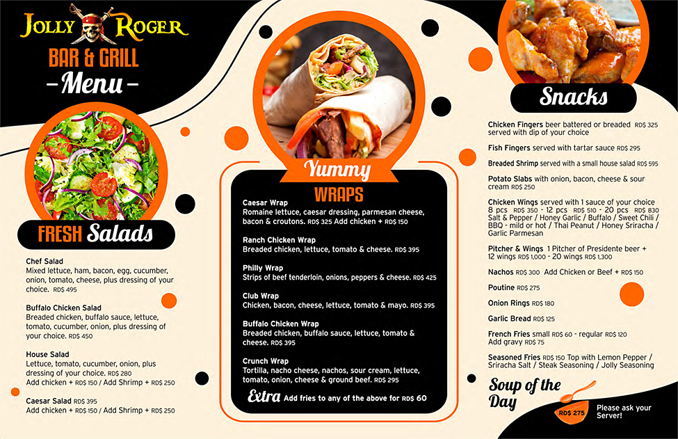 Jolly Roger Menu P1